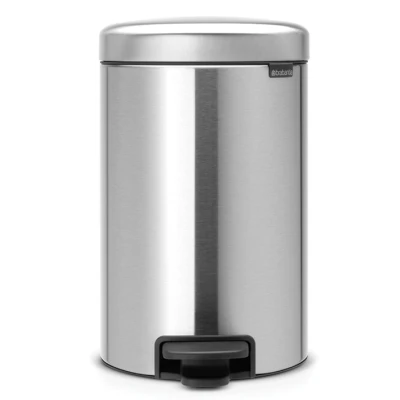 Imagen de Brabantia NewIcon Cubo de Basura Pedal 12 litros, Color Acero Mate