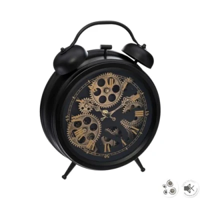 Imagen de Atmosphera Reloj de Mesa &#039;Mécanisme&#039; Negro A. 34 cm