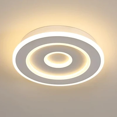 Imagen de Comely LED Lámpara de Techo Redondo Moderna, 28W 28cm Plafón Techo, Blanco Luz para Dormitorio Sala Estar Pasillo Cocina Comedor, Cálida 3000K