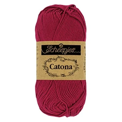 Imagen de Scheepjes 517 Rubí Catona Hilo 10x50g