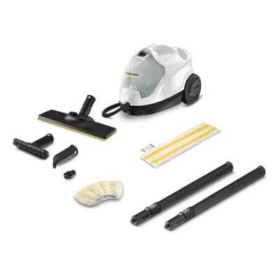 Imagen de Kärcher Limpiadora de vapor SC 4 EasyFix, presión vapor: 3,5bar, tiempo calentamiento: min., potencia: 2000W, rendimiento: 100m², depósito 0,8 l + 0,5 caldera, kit limpieza EasyFix y boquillas