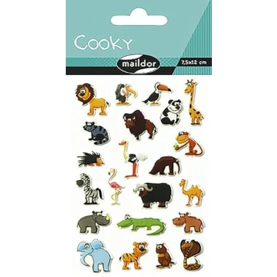 Imagen de Maildor Cooky Pegatinas decorativas, multicolor, plástico, n/a, 17.5x9x0.1 cm