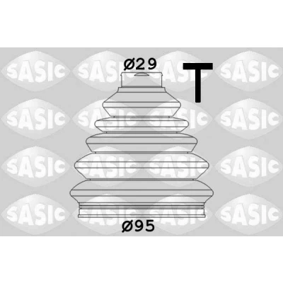 Imagen de SASIC 1906027 Fuelle Palier lado de rueda Termoplástico VOLKSWAGEN: Golf 4, 5, Passat B6 Berlina, SEAT: Leon I Hatchback, Ibiza 3