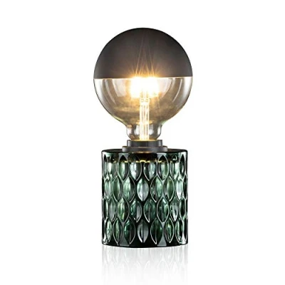 Imagen de Pauleen 48023 sobremesa Crystal Magic máx. 20W E27 Lámpara para mesita de Noche Verde Vidrio sin Bombilla