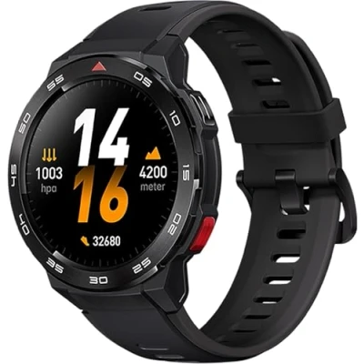 Imagen de Mibro Reloj inteligente GS Pro (negro) Pantalla Amoled de 1.4 pulgadas, llamadas Bluetooth, duración la batería 20 días, impermeable 5 ATM, posicionamiento GPS, 105 modos deportivos, monitoreo