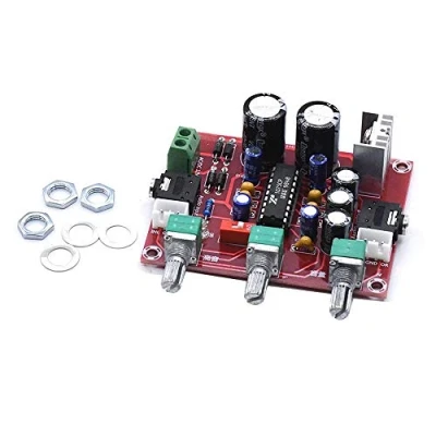 Imagen de DollaTek 12V XR1075 BBE Módulo de Ajuste Tono Control Volumen Graves Agudos 2 Canales