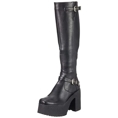 Imagen de LAMODA Ultramarino, Botas Altas hasta la Rodilla Mujer, Color Negro, 38 EU