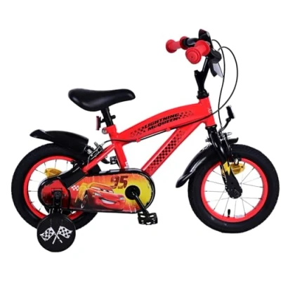 Imagen de Volare Bicicleta infantil Disney Cars de 12 pulgadas con dos frenos mano: seguridad, comodidad y diversión en uno
