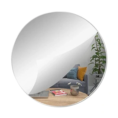 Imagen de YXYAOLEE, 1 Paquete, Espejo Redondo acrílico, Autoadhesivo, Pared, hogar, Sala de Estar, Dormitorio, Pegatinas Decorativas (20 * 20cm)