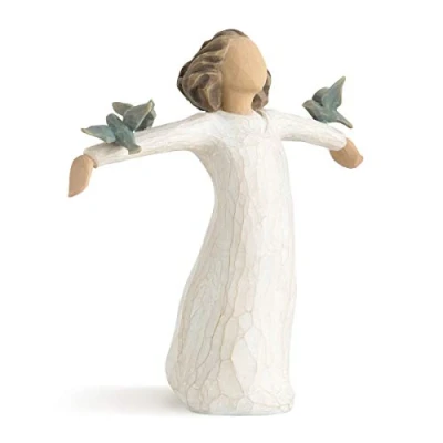Imagen de Willow Tree, Figura de ángel con pajaritos, Home Deco, Enesco