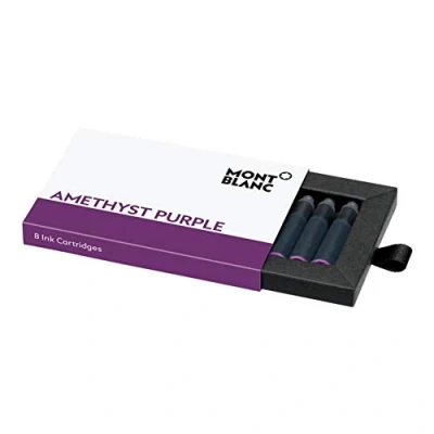 Imagen de Montblanc 8 cartuchos de tinta para pluma estilográfica, color morado amatista 124487