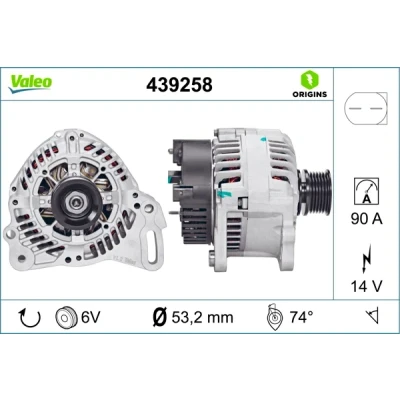 Imagen de Alternador, Generador VALEO 439258