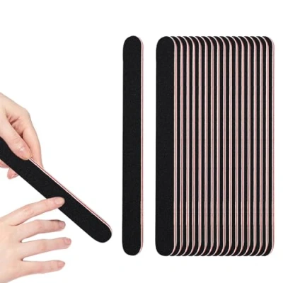 Imagen de Jaimela Limas de Uñas Profesionales[20 Piezas], 100/180 para Doble Cara, Resistentes al Desgaste y Lavables, Uso Doméstico Salón