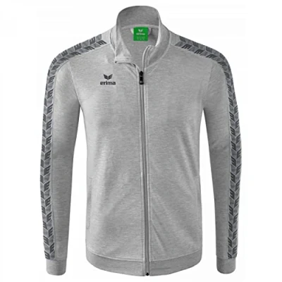 Imagen de ERIMA Hombre Essential Team Chaqueta Tracktop, gris claro jaspeado, L