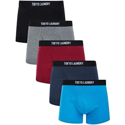 Imagen de Koman (5 Pack) Boxer Shorts Set in Multi Colour Tokyo Laundry L
