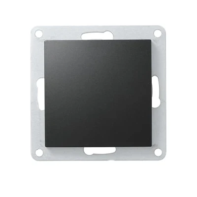 Imagen de Componentes individuales Estilo cubierta ciega panel de negro mate