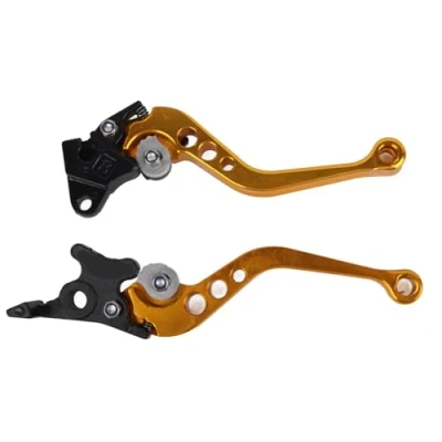 Imagen de 1 par de 7/8&quot; Palancas Freno y Embrague, Keenso Palanca para GY6 CG125(Oro)