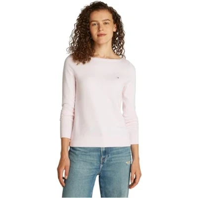 Imagen de Tommy Hilfiger Jersey de Punto para Mujer, Rosa (Light Pink), XS
