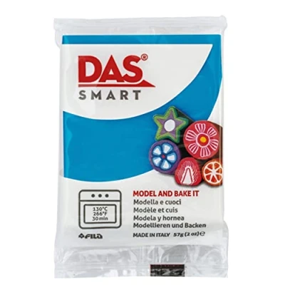 Imagen de DAS Smart, Pasta para modelar que se endurece al horno, 57g, Azul Océano