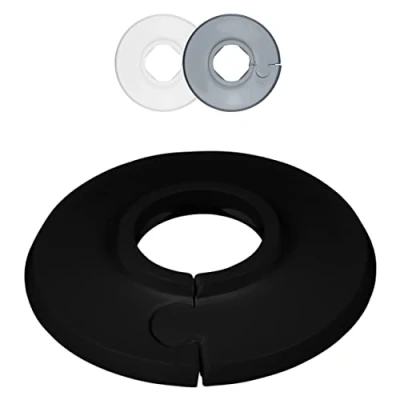 Imagen de FUX Rosetón de tubo calefacción individual, 2 unidades, 8 mm 60,3 mm, cubierta tubo, rosetas cubierta, revestimiento, para radiadores, polipropileno, en colores especiales (20