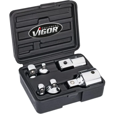 Imagen de VIGOR V1293 Juego de adaptadores ampliación / reducción, carraca 6,3 (1/4&quot;), 10 (3/8&quot;), 12,5 (1/2&quot;), 20 (3/4&quot;) 6 Adaptador 1
