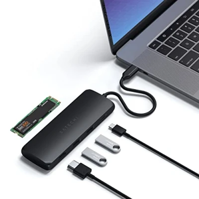 Imagen de Adaptador De Caja Satechi Usb c Híbrido Sin Ssd Negro