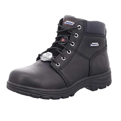 Imagen de Skechers Workshire, Botas para Hombre, Black Embossed Leather, 42.5 EU