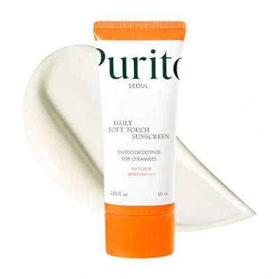 Imagen de PURITO SEOUL Protector Solar Diario de Tacto Suave, SPF50+ PA++++, Ceramidas, No Blanquea, Protección UVA &amp; UVB Resistente al Agua, K Beauty