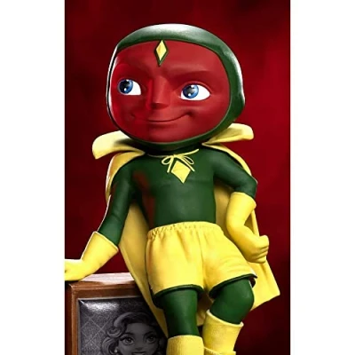 Imagen de Iron Studios WANDAVISION Halloween Vision Minico IronStuidos Figurine, sólido, Multicolor, 19 Centimeters (MARCAS55221 MC)