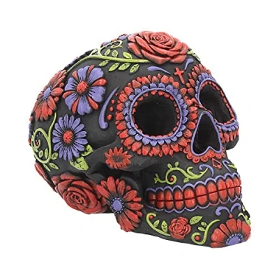Imagen de Nemesis Now Sugar Blooms Figura Decorativa (Resina, 18 cm), Color Negro
