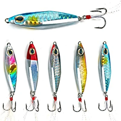 Imagen de Sougayilang Jigs Señuelos de Pesca Cucharas Metal hundimiento Micro Jigging Bait