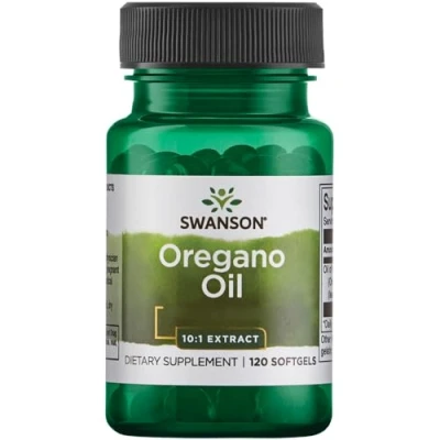 Imagen de Swanson, Oregano Oil (Aceite de Orégano), Origanum Vulgare, 150mg, 120 Cápsulas blandas, Altamente Dosificadas, Probadas en Laboratorio, Sin Soja, Gluten, No GMO