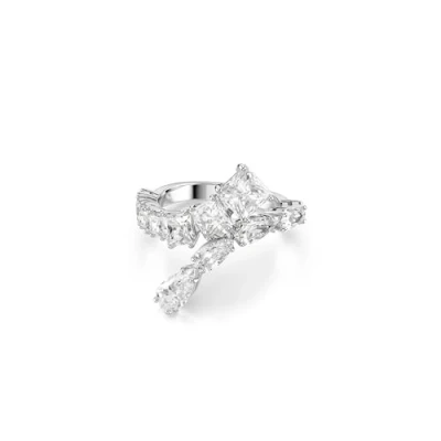 Imagen de Swarovski Anillo Matrix, Tallas mixtas, Blanco, Baño de rodio