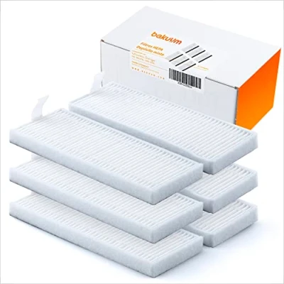 Imagen de Pack 6 Filtros HEPA para deposito mixto de liquidos Cecotec Conga Series 4090, 4690, 5090, 6090 y 7090 robot aspirador