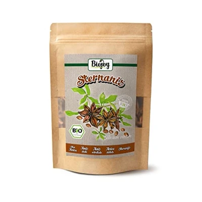 Imagen de Biojoy Anís estrellado entero BÍO (100 g), adecuado para la preparación té e infusión (Illicium verum)