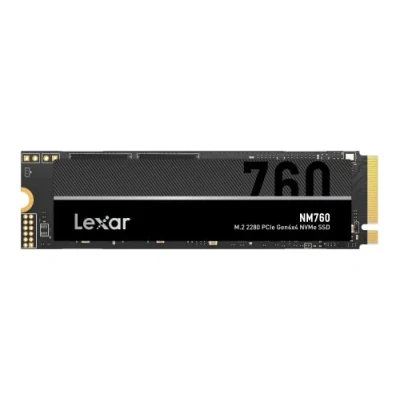 Imagen de Lexar NM760 1TB SSD, M.2 2280 PCIe Gen4x4 NVMe SSD Interno, hasta 5300 MB/s de Lectura, 4500 Escritura, para PS5, PC, computadora portátil (LNM760X001T RNNNG), Negro