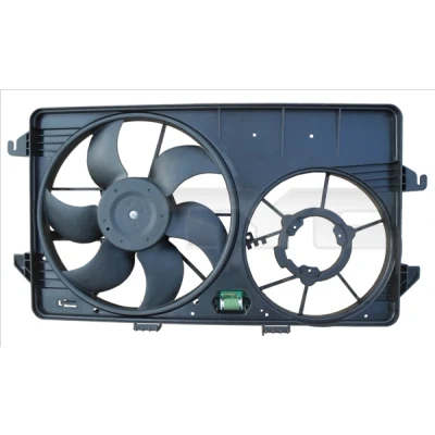 Imagen de TYC 810 0060 ventilador de radiador para vehículos con climatizador 386 200 sin bastidor (armazón), resistencia carga