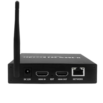 Imagen de EXVIST H.265 1080P WiFi HDMI codificador de Video con Bucle HDMI, para transmisión en Vivo a Youtube Ranura Tarjeta SD MAX.128G HTTP RTMP RTSP TS Compatible with ONVIF/HK