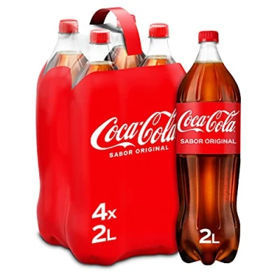Imagen de Coca cola Sabor Original Refresco de Pack 4 botellas 2L