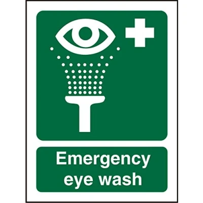 Imagen de Seco Señal de emergencia para lavado ojos, 150 mm x 200 mm, vinilo autoadhesivo
