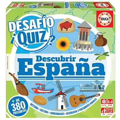 Imagen de Educa Desafio Quiz Descubrir España Juego de Mesa (18217)