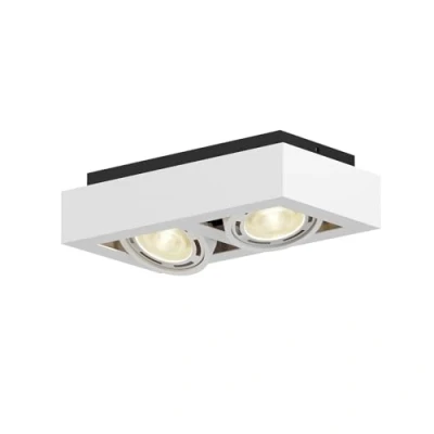 Imagen de lámpara de techo &#039;Ronka&#039; (Moderno) en Blanco hecho Aluminio e.o. para Salón &amp; Comedor (2 llamas, GU10) Arcchio techo,