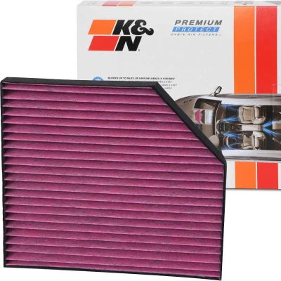 Imagen de K&amp;N Filters DVF5017 Filtro de habitáculo carbón activado 279 35 cuadrada AUDI: A4 B8 Berlina, A5 Sportback, Avant, PORSCHE: Macan