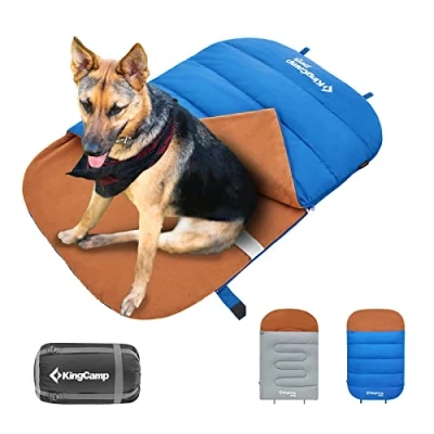 Imagen de KingCamp Saco de Dormir Perro,Cama Perro,Suave,Portátil,Manta Perro Ligera,Cama Grande para Camping,Casa,Viaje,Coche, 110 x 70 cm
