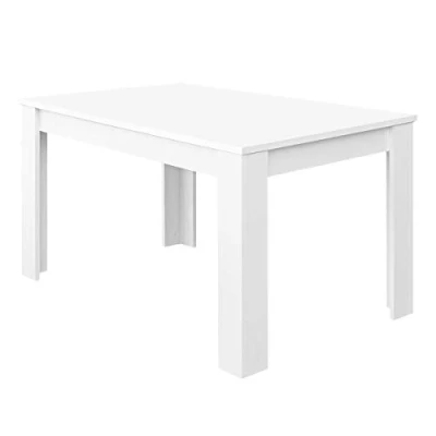 Imagen de Habitdesign Mesa de Comedor Extensible, salón o Cocina, Acabado en Color Blanco Brillo, Modelo Kendra, Medidas: 140 190 cm (Largo) x 90 (Ancho) 78 (Alto)