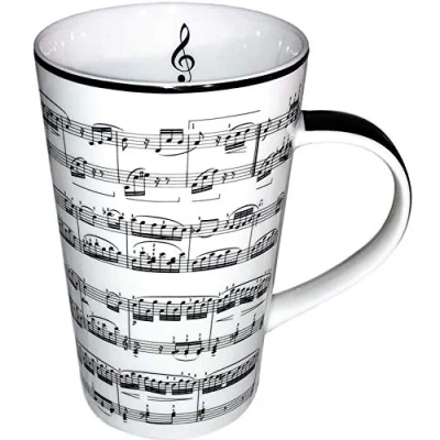 Imagen de Lesser &amp; Pavey LP93667A Making Music Latte Taza de porcelana fina