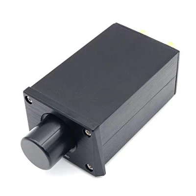 Imagen de DollaTek Controlador de Control Volumen Preamplificador pasivo Alta precisión Vol fidelidad ALPS16 Negro