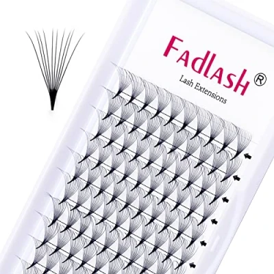 Imagen de Extensiones de Pestañas Volumen Ruso 10D 0.07mm C Curl 14mm Pelo a FADLASH Racimo(10D 14)