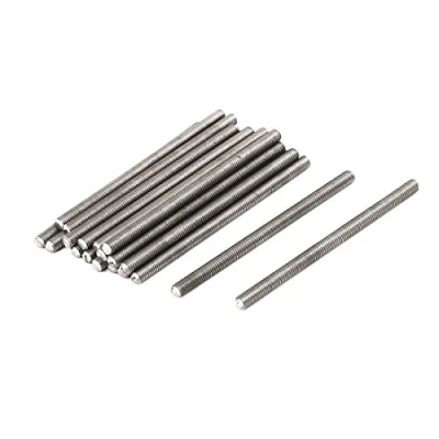Imagen de sourcing map M3 x 50mm 0,5mm Acero Inoxidable 304 Barras Roscadas Completamente 20uds Hardware