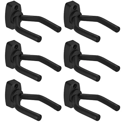 Imagen de Newnaer Soporte Pared Guitarra Oporte de Guitar Hanger Colgador Eléctrica Acustica Tamaño Ajustable Para Colgar en o Perchero (6 Piezas)